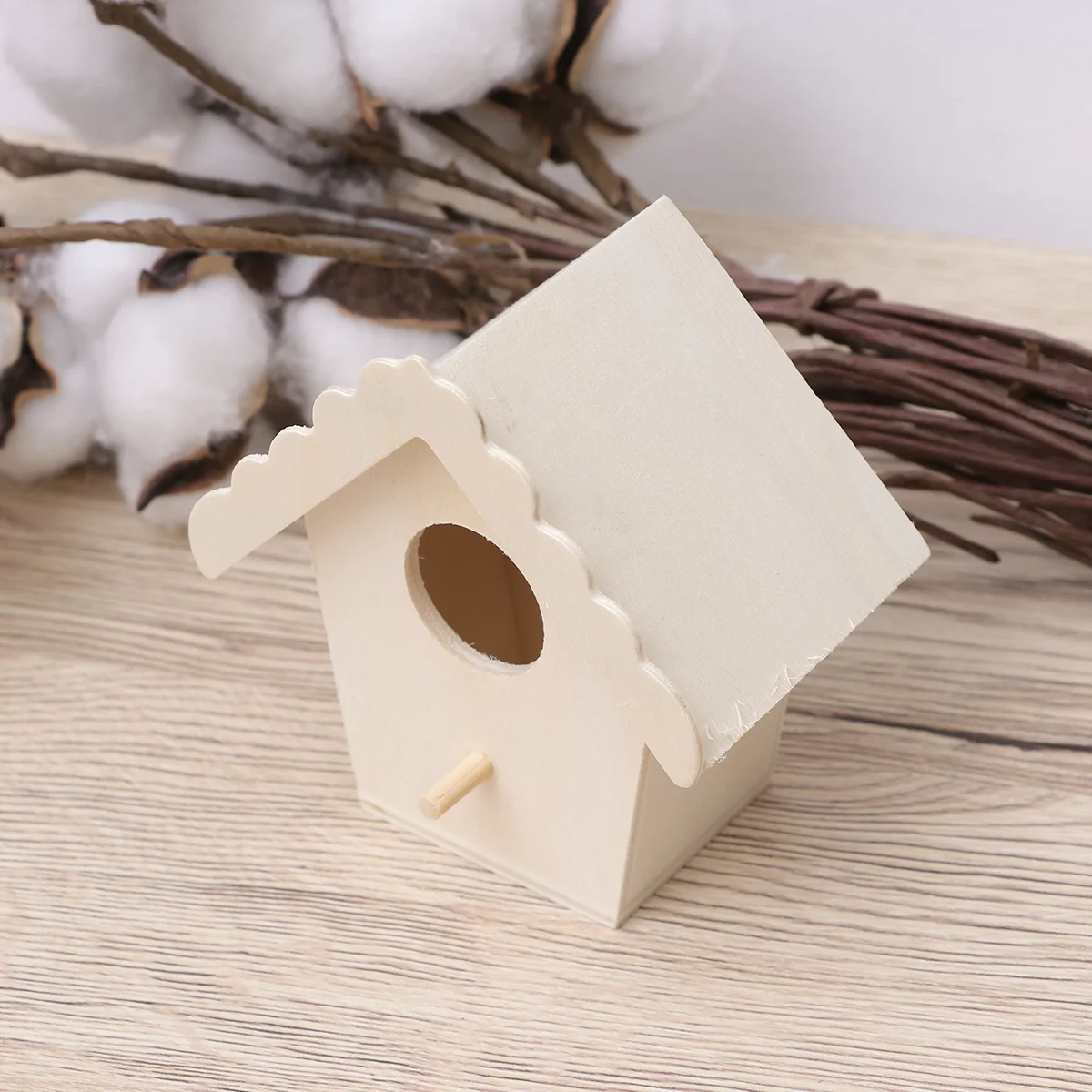 

Parrot Wooden Roof Pet Cage For Small Medium Birds Outdoor Indoor Use Bird Nest Hanging Birdcage Breeding Box Wooden