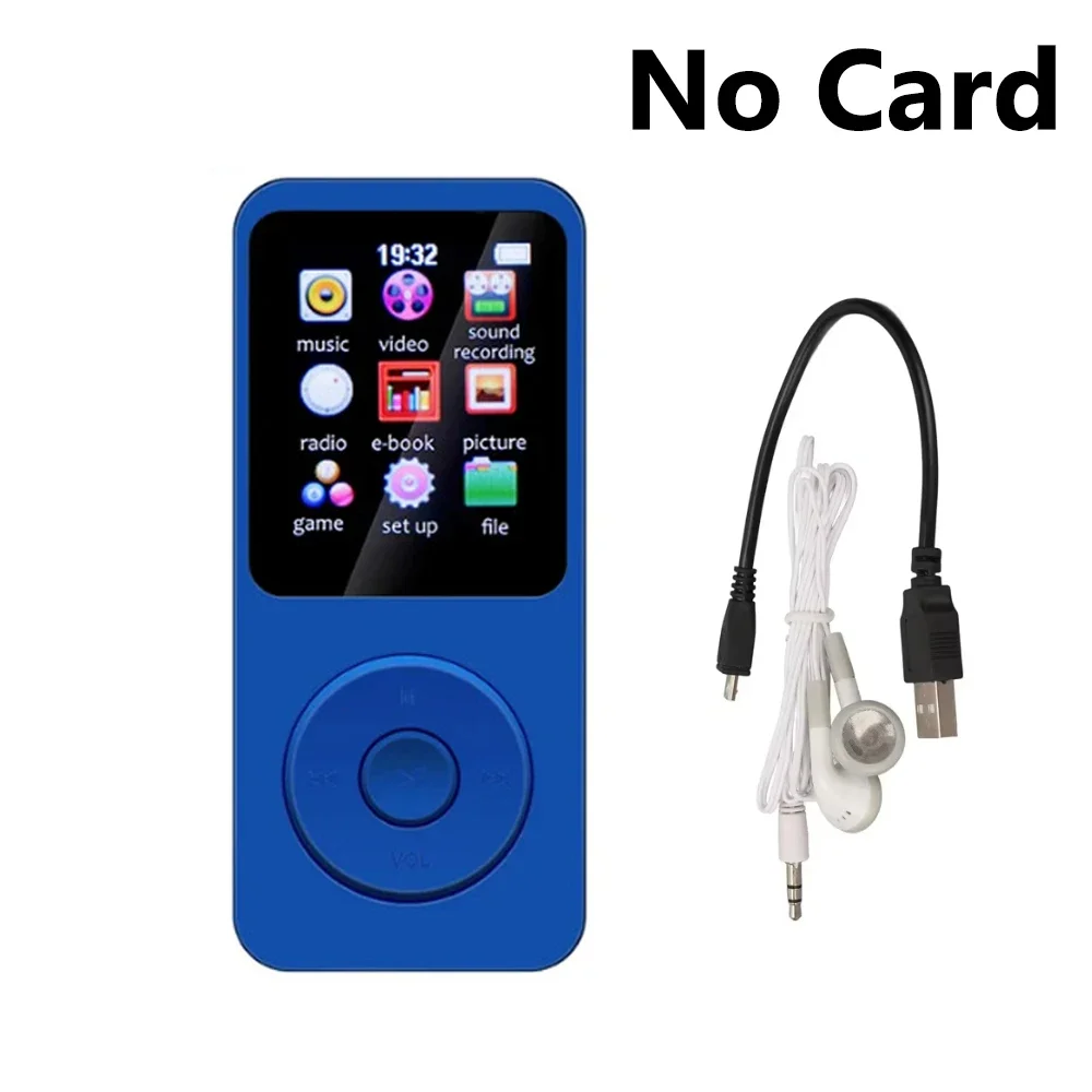 Tragbarer MP3-Player Bluetooth Verlustfreier Musik-Player Walkman 1,8 Zoll LCD-Display MP4 E-Books Bilderrahmen FM-Aufnahme MP3-Lautsprecher