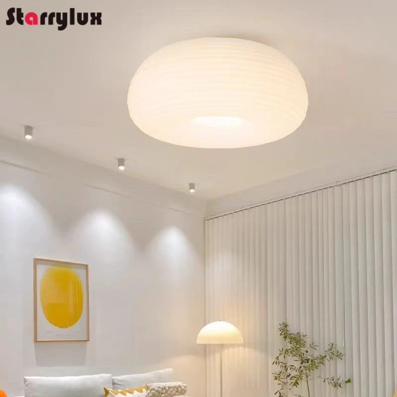 

Apple Shape Ceiling Light Modern Cream Style Bedroom Study Lamp Sweet Girls Room Lighting