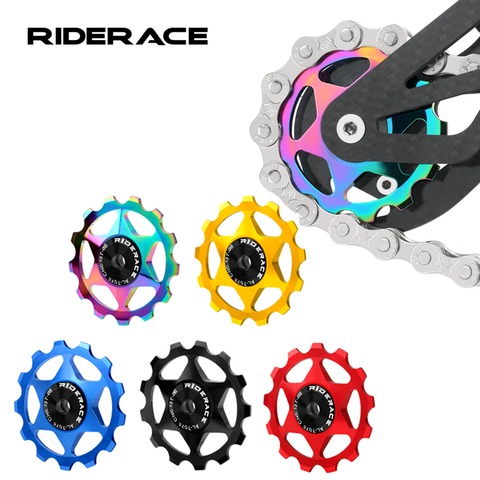 11T 13T Bicycle Pulley Rear Derailleur Multicolour MTB Road Bike Wheel Guide Bearing Jockey Pulley For Shimano Sram 4mm 5mm 6mm