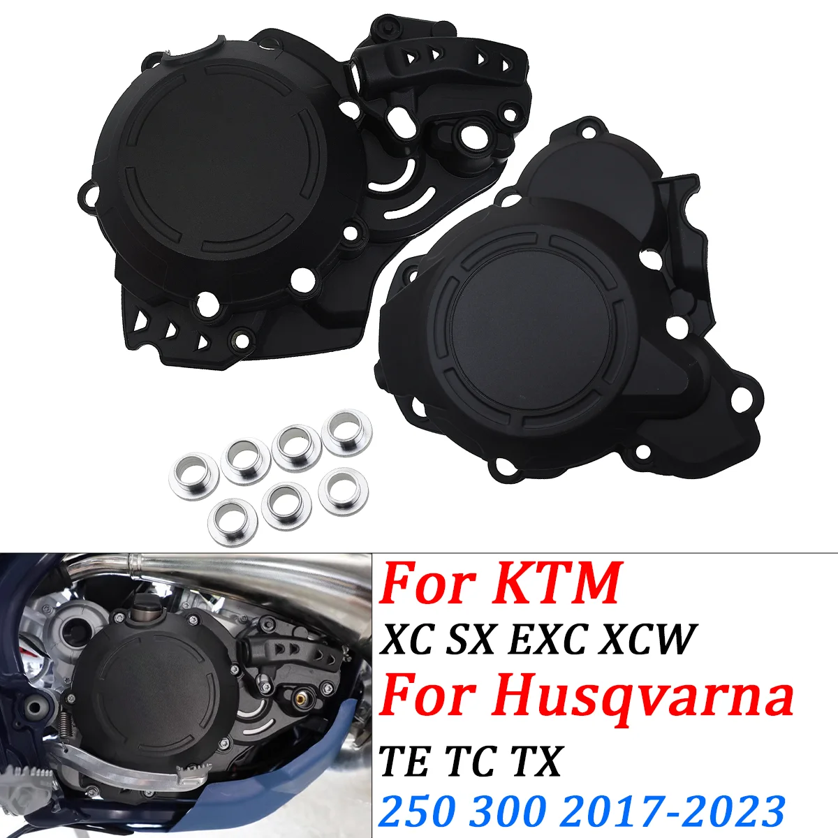 

Motorcycle Clutch Protector Ignition Guard Cover For KTM EXC SX XCW XC TPI 250 300 Husqvarna TC TE TX 250i 300i 2017-2023 MOTO