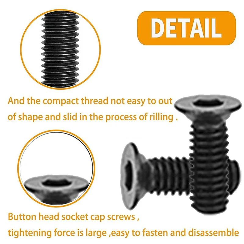Juego de repuesto de tornillo de Camming métrico, tuerca en T M 4, Compatible con sistemas de riel estándar, con tornillos de rosca, 16 paquetes