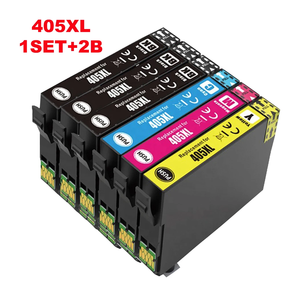 405XL compatible with Epson 405XL ink cartridges for Workforce Pro WF-4820 WF-4830 WF-4825 F-4825 WF-3825 WF-3820 WF-7840 WF-783