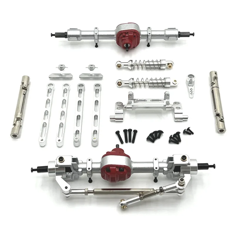 MN82 Modified Chassis Kit, Metal Upgrade Parts, 7-Piece Set, Suitable for MN Model 1/12 LC79 MN82 MN78  RC Car