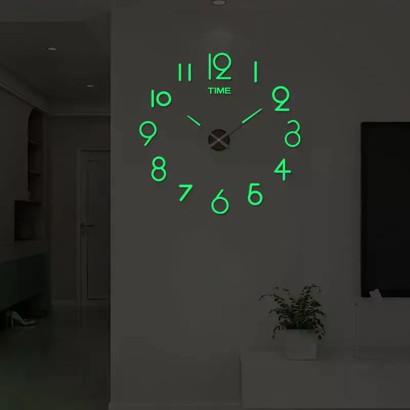 [MA]2026 Modern Design Large Wall Clock 3D DIY Quartz Acrylic Mirror Stickers Living Room Home Decor[MA] view 4