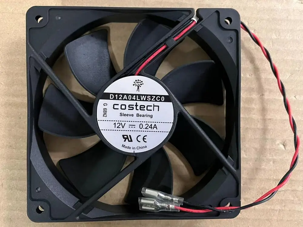 

Original COSTECH Sleeve Bearing 12CM Cooling Fan 12025 D12A04LWSZC0 12V 120mm