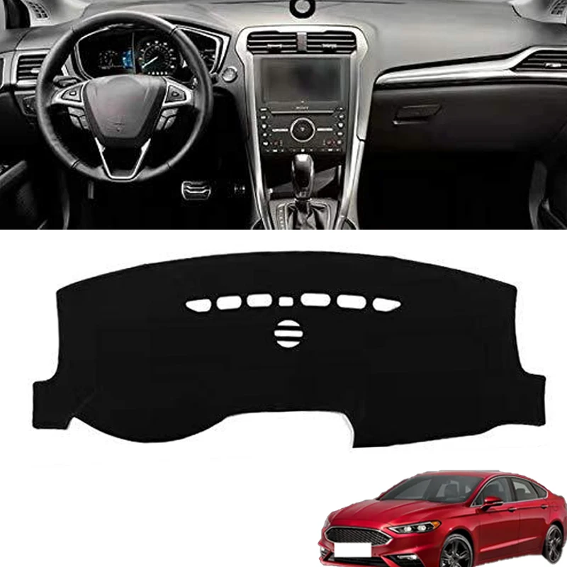 

Car Dashboard Cover Sun Shade Mats Avoid Light Pads Instrument Panel Protective Carpets sunshade mat For Ford Fusion 2014-2020
