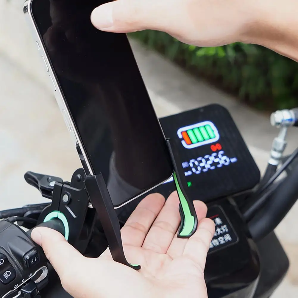 

Phone Mount Good Hardness Phone Rack Widely Compatible Bicycle Handlebar Cell Phone Navigation Support Easy Installation