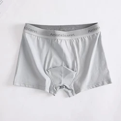 Mens Ultra Thin Underwear Pure Cotton Panties Breathable Loose Underwear Briefs Solid Color Shorts Trunks Male Lingerie