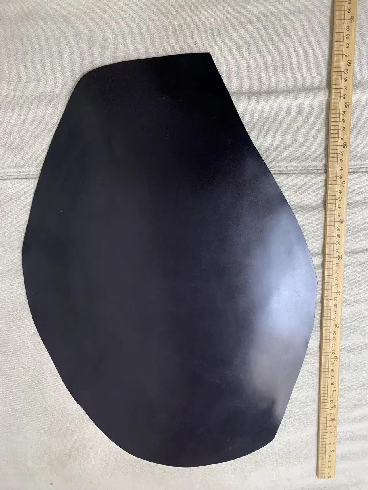Unique Japanese Cordovan, Genuine Leather Scrap, Black Coffee Color