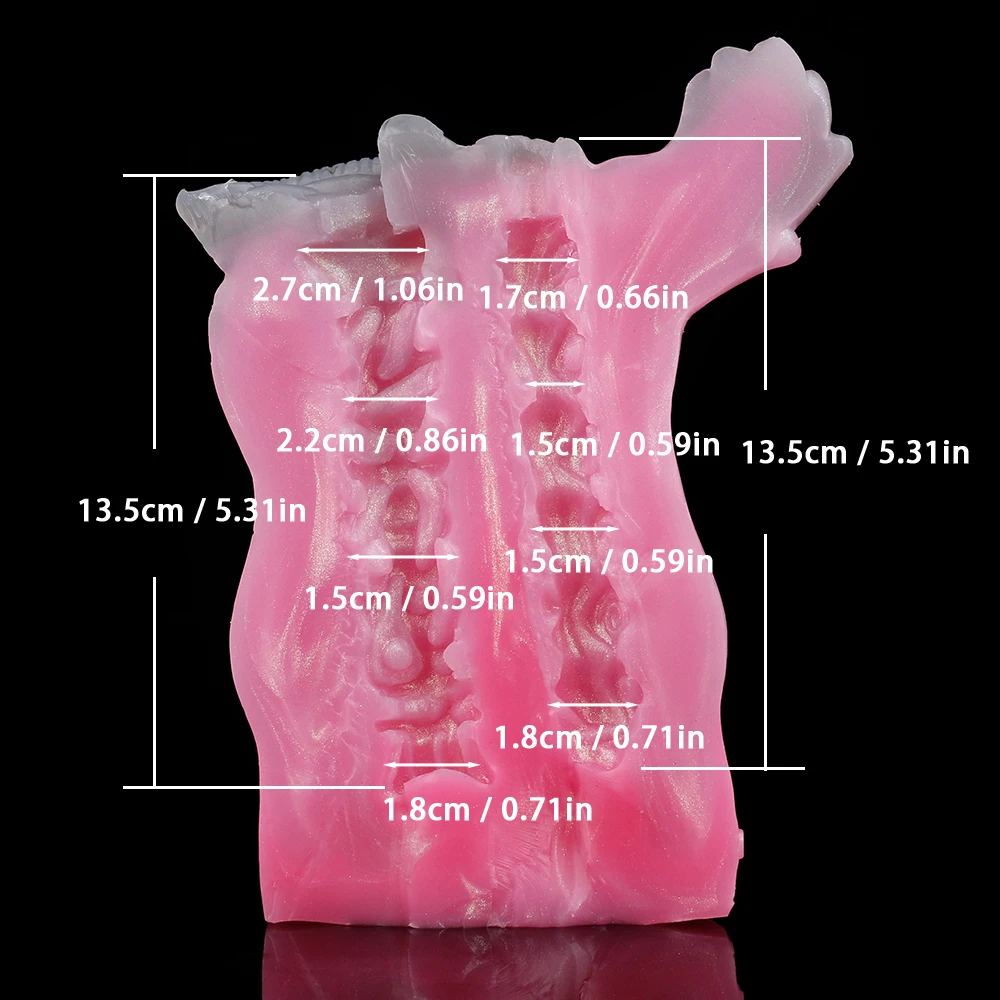 Geeba animal lobo-fantasia silicone macio masturbador masculino animal vaginal realista texturizado bolso Stroker buceta brinquedo sexual para homem