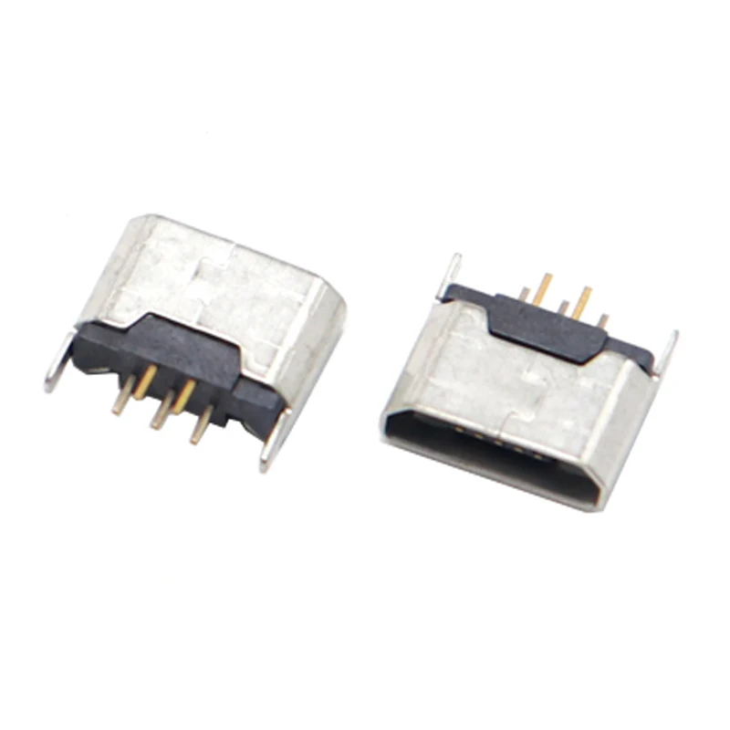 【50-10PCS】 Micro USB 5pin Female Connector For Mobile Phone Charging SMT Socket Data Jack Connector Port PCB Board