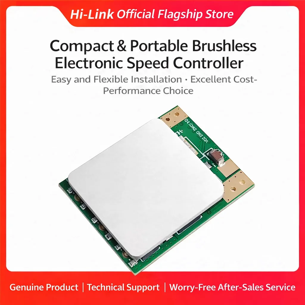 

Hi-Link Brushless Electronic Speed Controller (ESC) - Compact Portable, Easy Installation, High Cost-Effective, Official Genuine