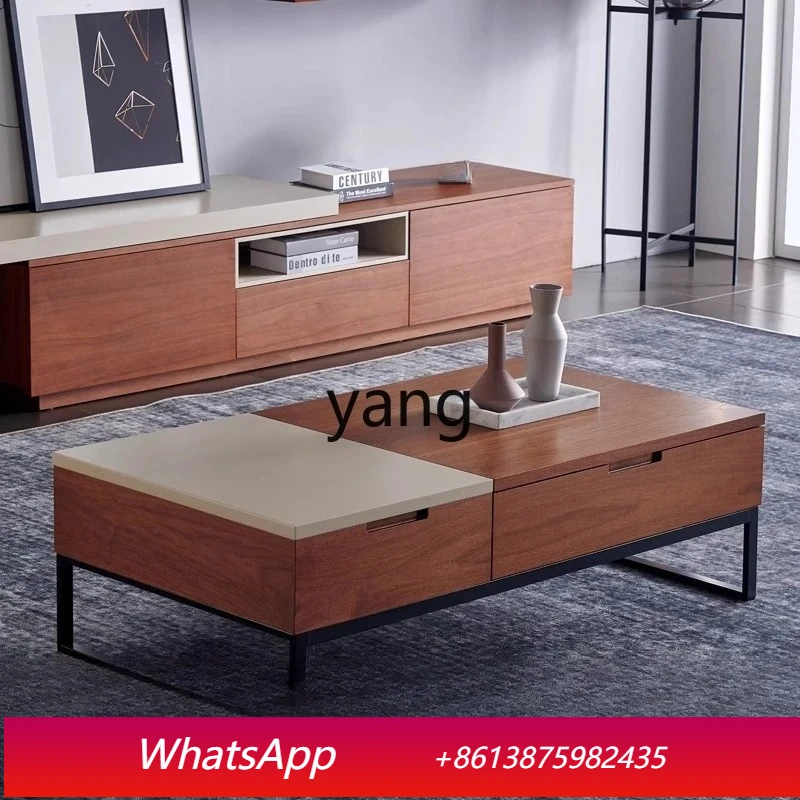 MM light luxury simple modern multi-function liftable TV cabinet combination