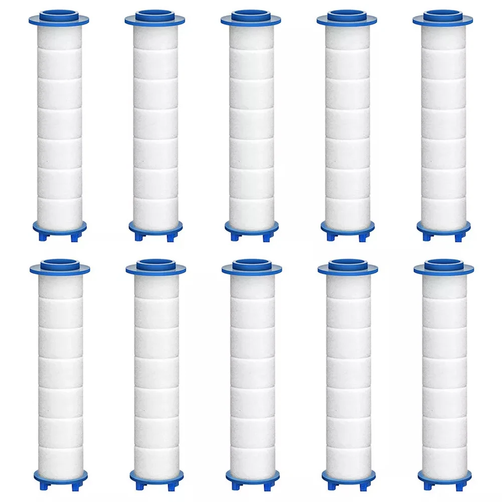 10Pcs Shower Head Water Filter Handheld Sprayer Water Filter PP Cotton For Spiral-Shower Head Home Bathroom Accessories