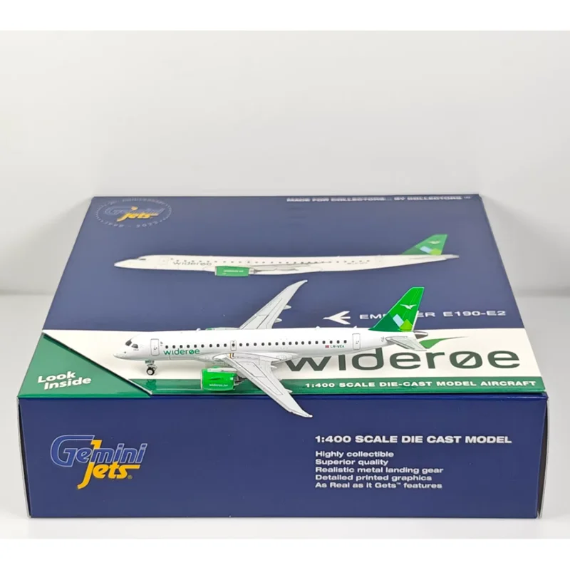 

GeminiJets 1/400 Scale Widler Aviation ERJ-190-E2 LN-WEA Die-cast Alloy Aircraft Model Collection Decorative Ornament