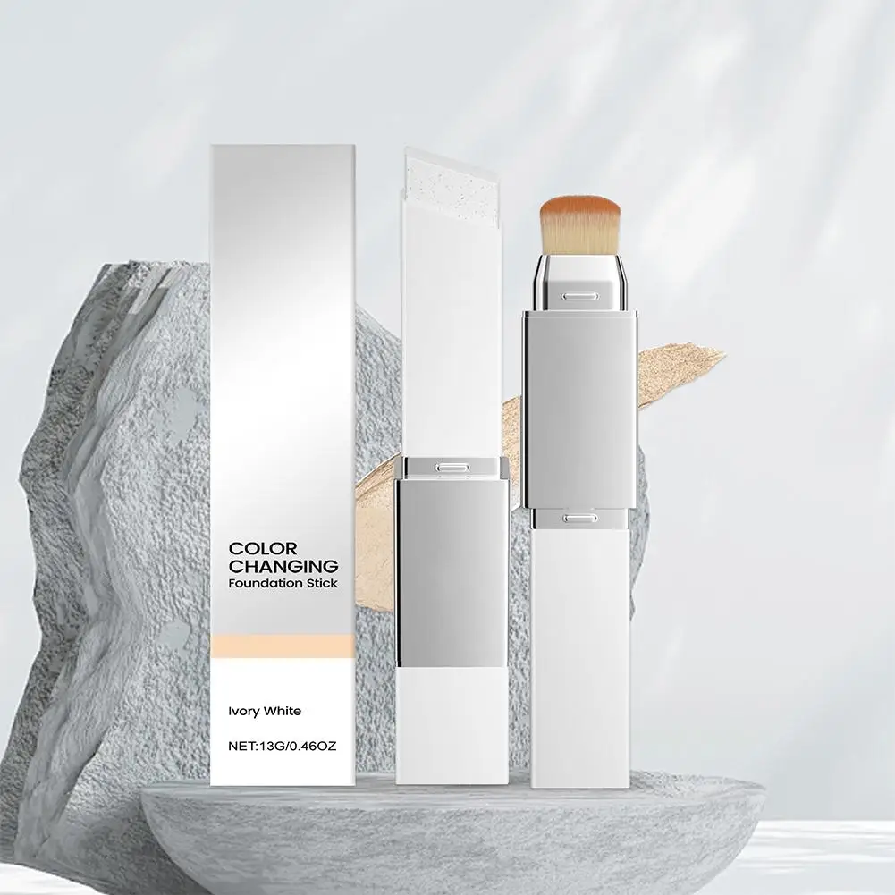 Fondotinta in stick che cambia colore Texture leggera e idratante Idratante schiarente opaco per tutti i trucco correttore per la pelle