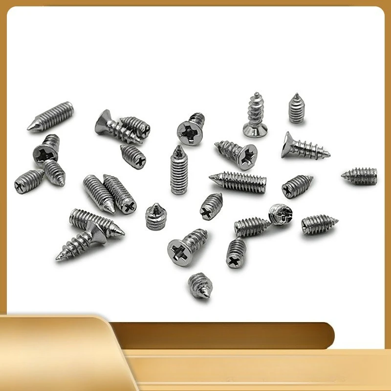 2.5~3.5mm Iron Cross Head Set Screw Flat Point Set Grub Screw Headless Screw Tip Nail