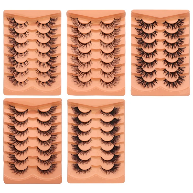 7 Pairs Mink Eyelashes Invisible Band Fairy Lashes Extension Natural False Eyelashes 3D Wispy Fake Lashes