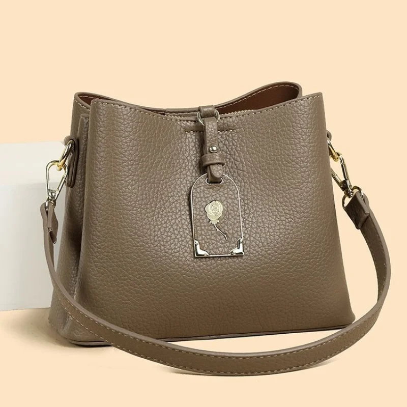 

Women's Messenger Bag Crafted From Copperhead-Print Leather Boasting Elegant Latvia High-End Lasting Spacious Soft Style