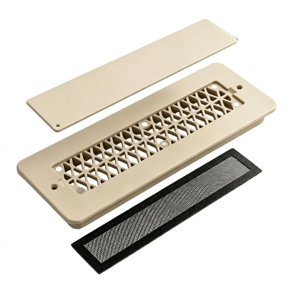 RV Floor Vent With Removable Magnetic Cover + Insects-Proof Mesh Plastic For Camper RV Part & Accessories