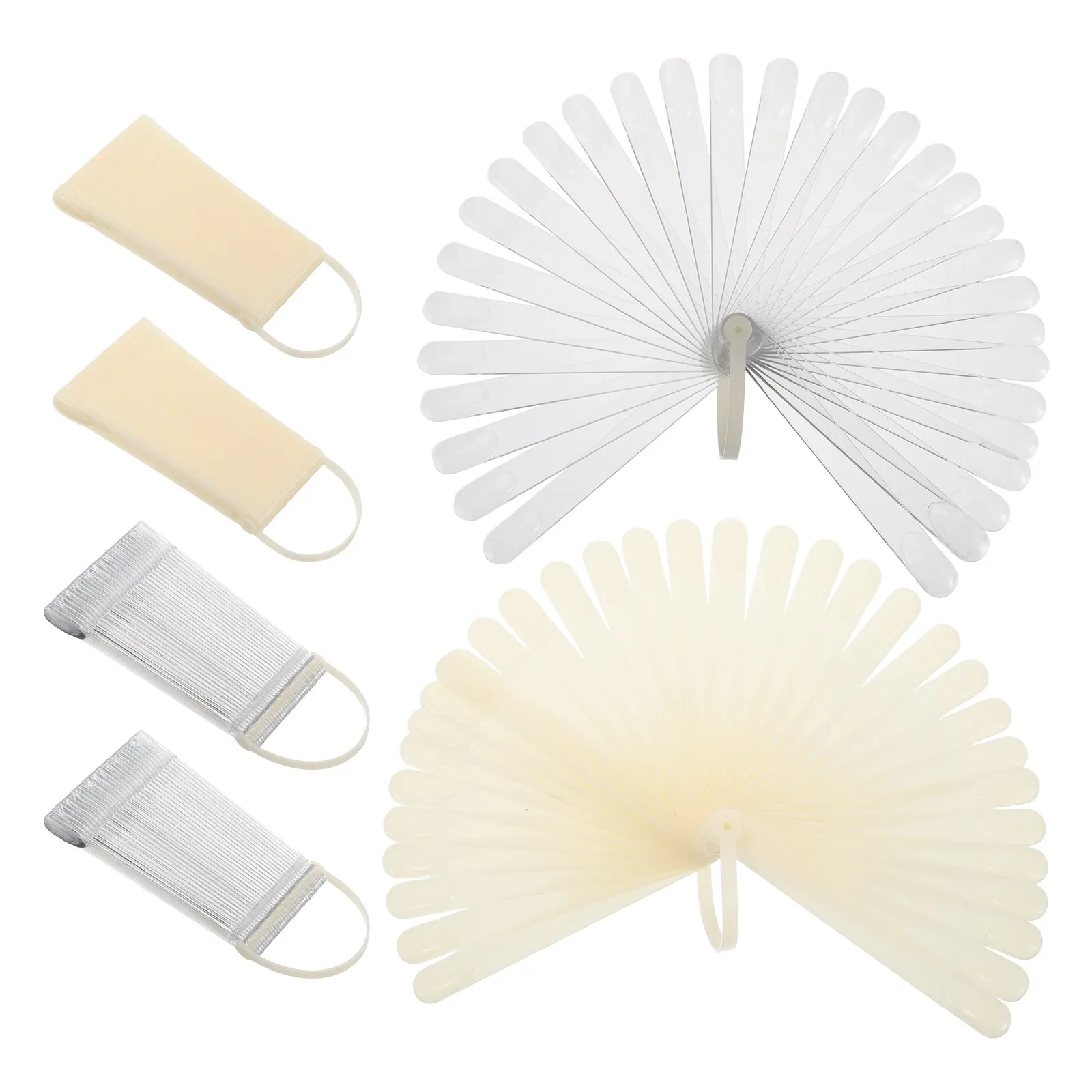 

6 наборов демонстрационных образцов цветов для ногтей, компактная цветовая палитра в форме веера для легкого сравнения и хранения, для практики маникюра