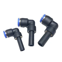 10PCS Pneumatic quick connector PLJ Bent-through lever Tubular insertion-type push-through push-in elbow connector