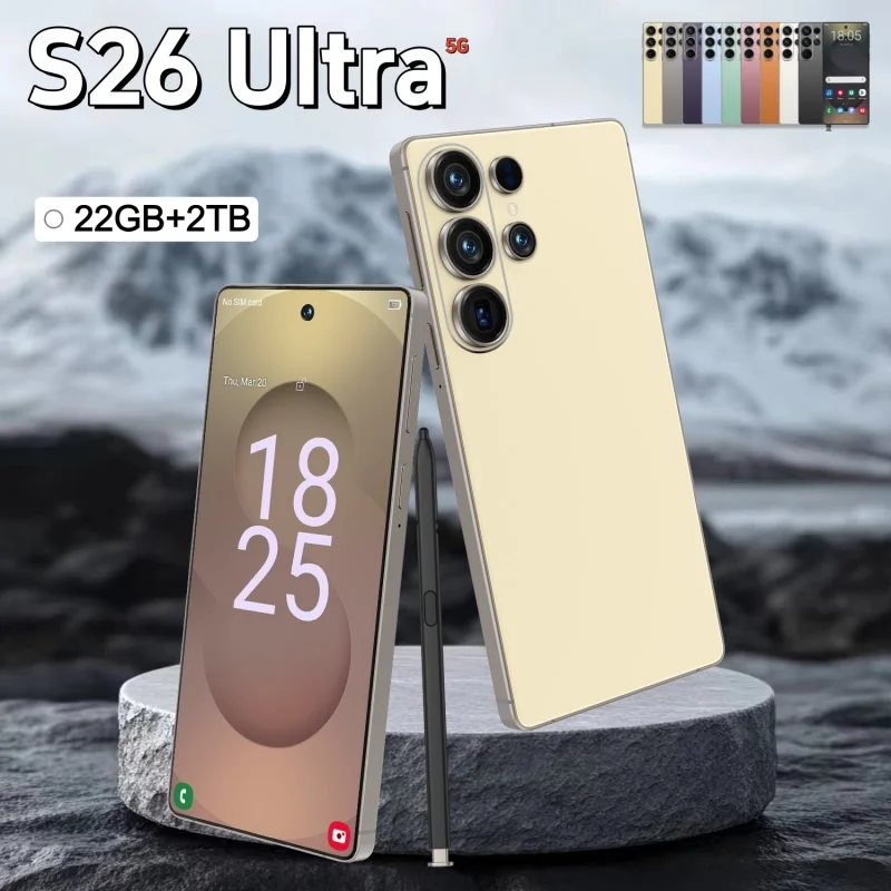 

S26 ultra Original Pad Tablet PC 7.3 inch HD 4K Android 15 22GB+2TB 8000mAh Battery 4G 5G Dual Sim Card WiFi GPS Google Tab