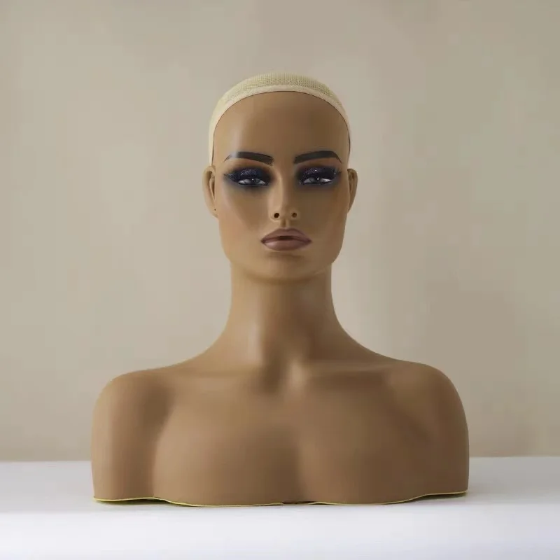 

European and American wig head model shoulders model head mannequins head accessories hat necklace display props