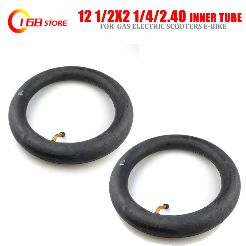 

Super 2pcs 12 1/2 X 2 1/4/2.40 Inner Tire for Many Gas Electric Scooters ST01 ST02 E-Bike 1/2*2 1/4 1/2x2.75