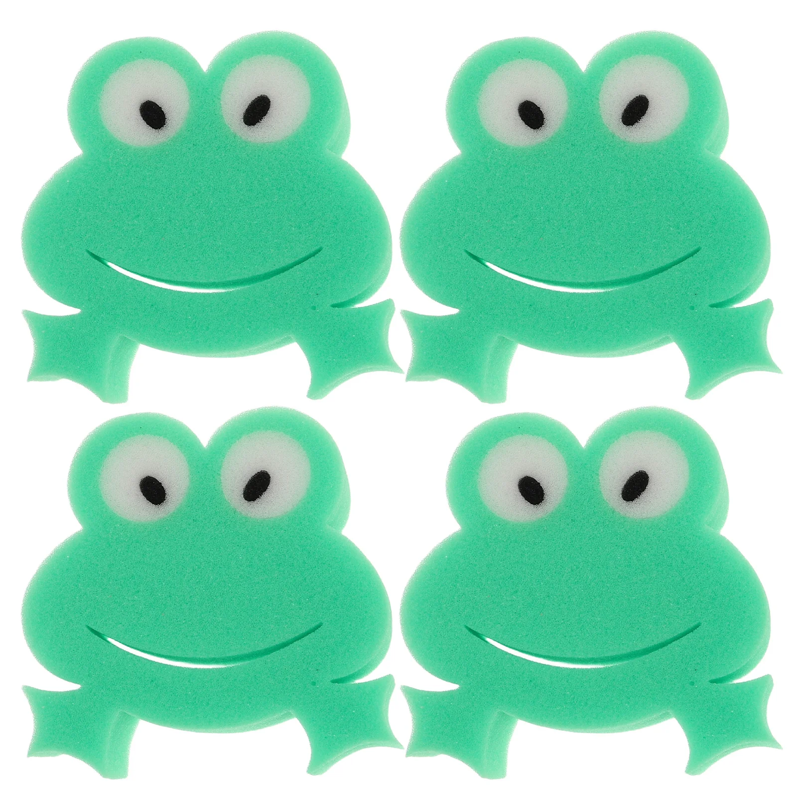 

4Pcs Frog Cartoon Bath Sponge Baby Soft Gentle Exfoliating Shower Scrubber Toddler Body Wash Sponge Animal Animal Body Scrubber