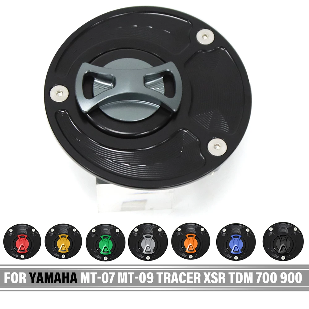 

For YAMAHA MT07 MT09 FZ MT 07 09 10 Tracer XSR TDM Motocycle Modified Decorative Parts CNC Fuel Fuel Filler cap Tank Cap Cover