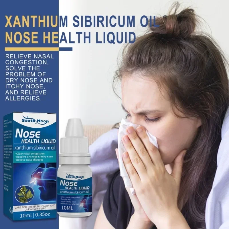 

Sdotter Xanthium seed Drop oil Bishu health care solution relieve nasal allergies dry itching sneezing and clear nasal congestio