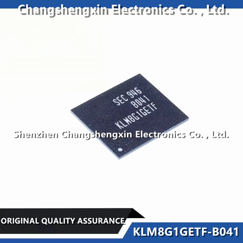 20 Pieces KLM8G1GETF-B041 New Original KLM8G1GETF 8GB FBGA-153 EMMC Flash Memory Memory Chip