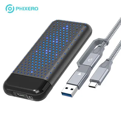 phixero-rgb-m2-nvme-ssdエンクロージャー、10gbps-usb-32-gen2-type-c外付けハードドライブケース、最大4tbツール不要、ノートパソコン-スマートフォン対応