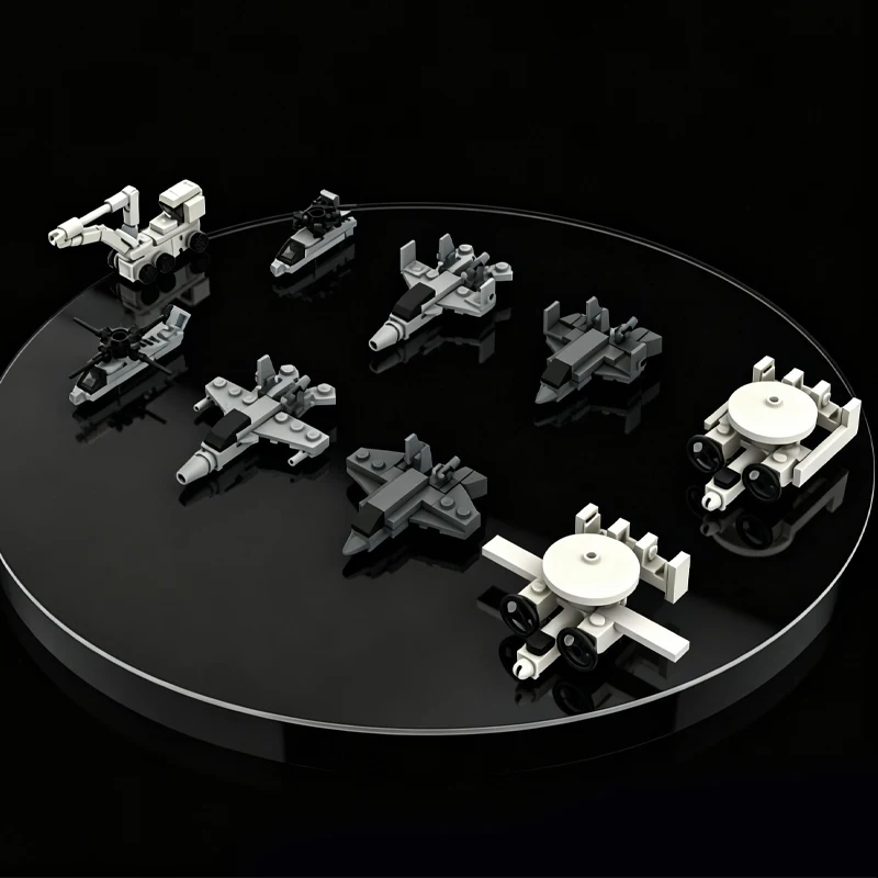 159 PCS MOC Creativity Custom Series cruiser Matching Mini Airplane Model DIY Assembly Set Children Educational Toy Display Gift