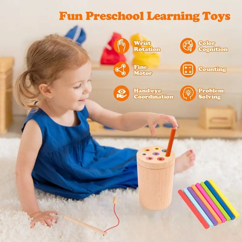 Shape Matching Montessori Toys Preschool Learning Teaching Aid Color Sorting Toys Sensory Matching Game Color Cognition