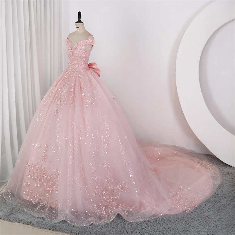Shinny Sequin Party Dresses 15 Quinceanera Dresses Ball Gown Luxury Glitter Prom Gown 15 Year Old Dress Customized For Girls image 5