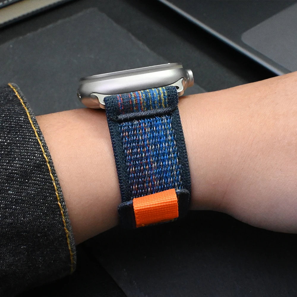 Ремешок Trail Loop для Apple Watch Ultra 2, нейлоновый браслет для IWatch Series 9 8 7 6 5 Se 45 мм 44 мм 40 мм 41 мм 42 мм
