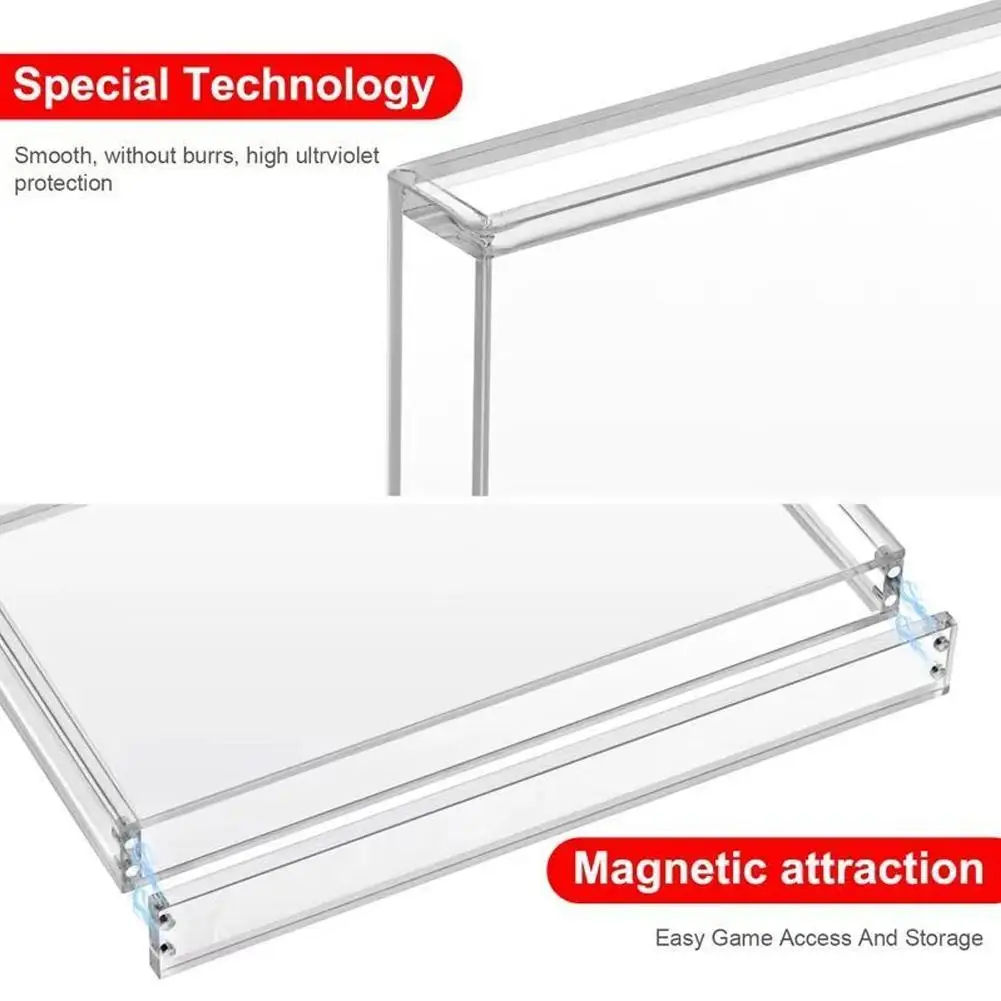  for SWITCH 2 Game Card Display Case Magnetic Acrylic Protective Box With High Transparency Dustproof Game Card Storage Box