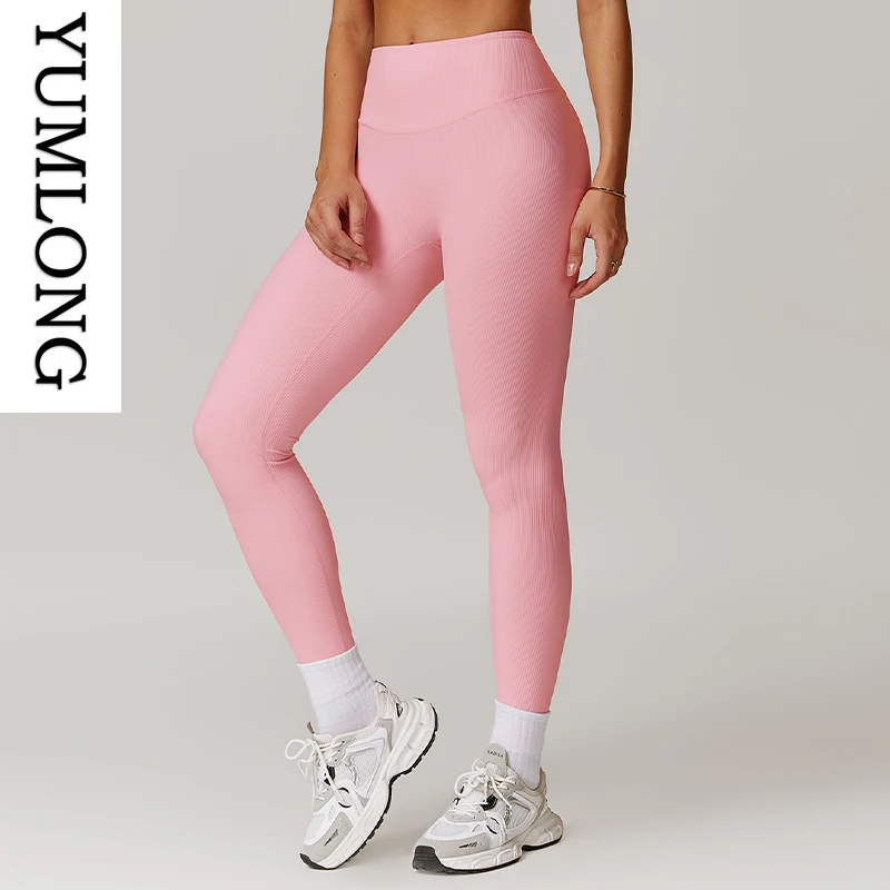 Брюки для йоги, леггинсы с высокой талией, одежда для йоги, спортивные штаны с эффектом пуш-ап, быстросохнущие спортивные колготки, женские леггинсы для бега, фитнеса и тренировок