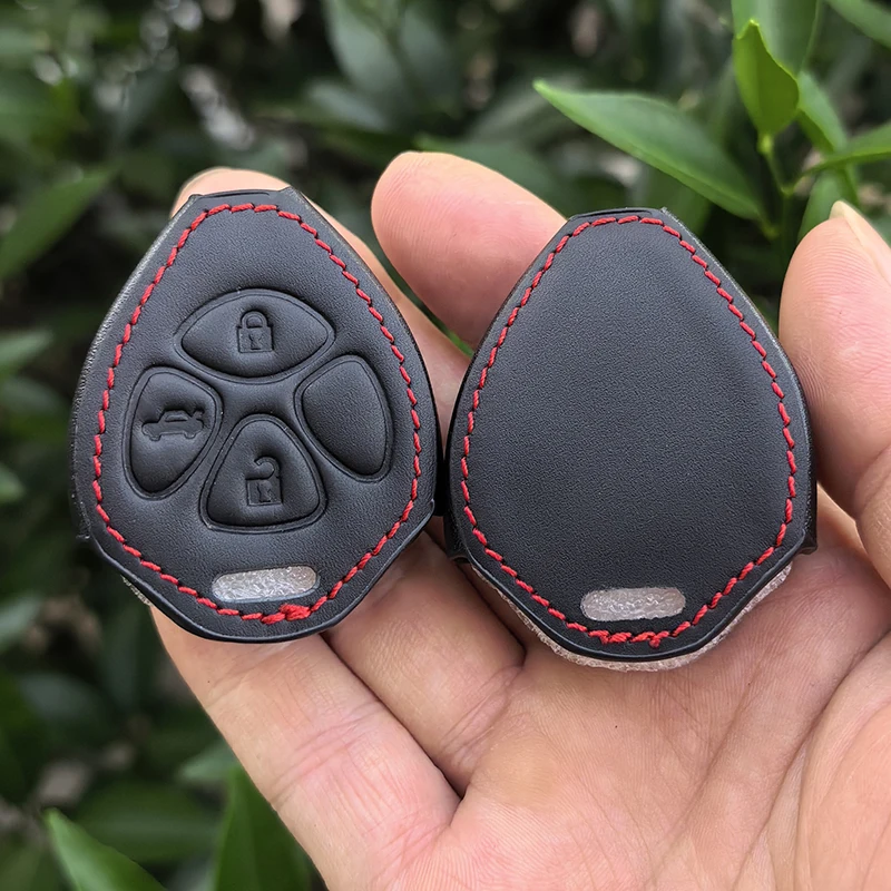 Leder-Autoschlüsselhülle für Toyota Corolla Camry Reiz RAV4 Crown Avalon Venza Matrix Blank Yaris Scion Zubehör
