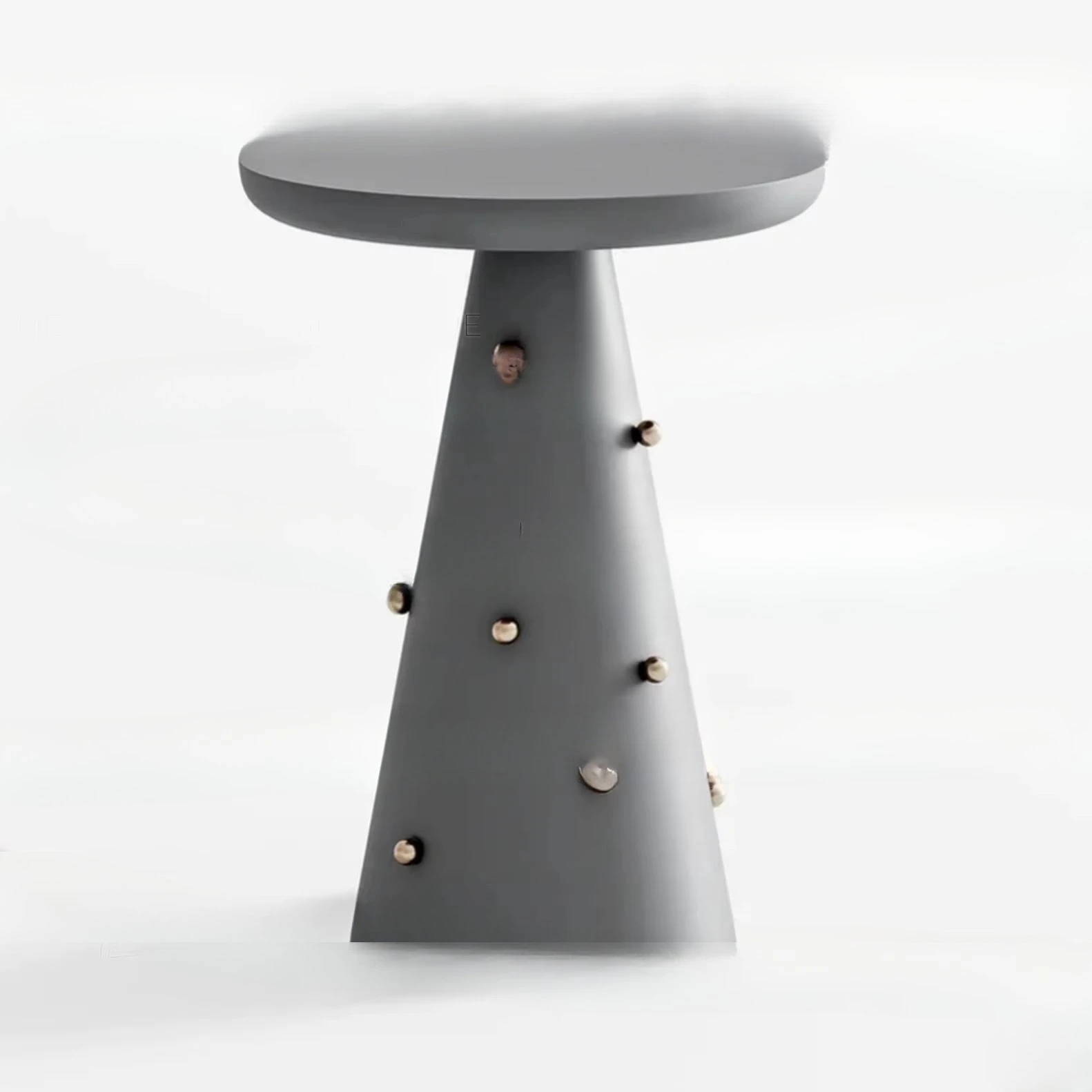 Mesa de centro expandible con estructura de metal y panel de madera para salón