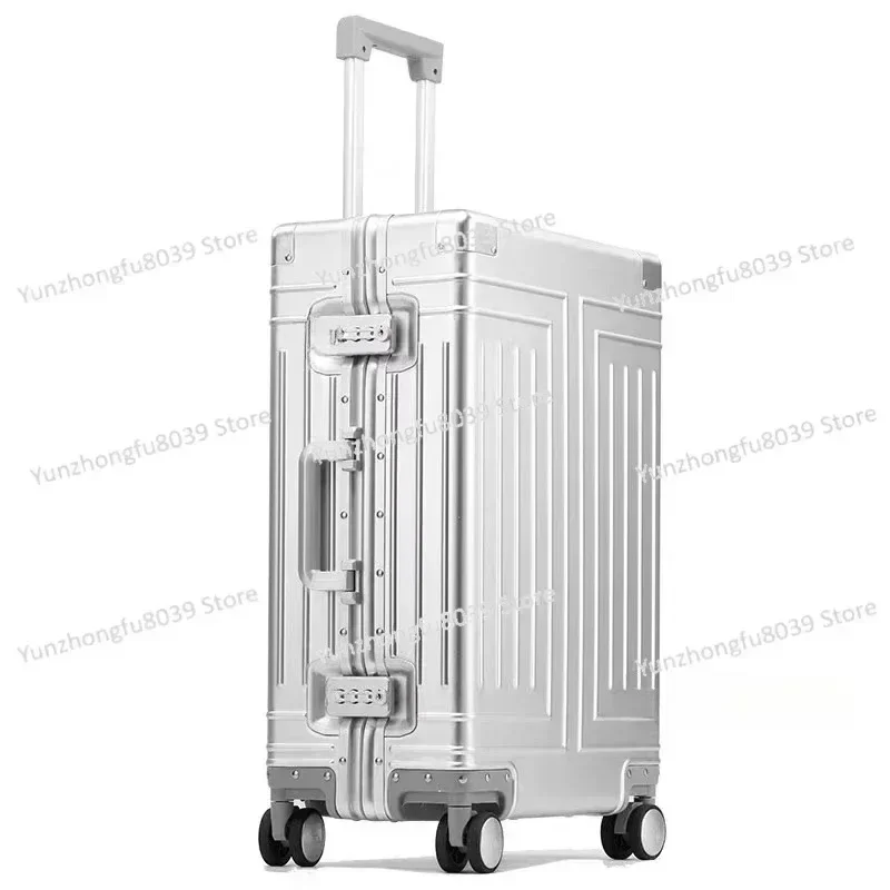 Carpoplove-Valise à Roulettes D.lique en Aluminium Étanche, Sac à Bagages de Cabine avec Roues, 20 Pouces, 24 Pouces, 26 Pouces, 29 Pouces