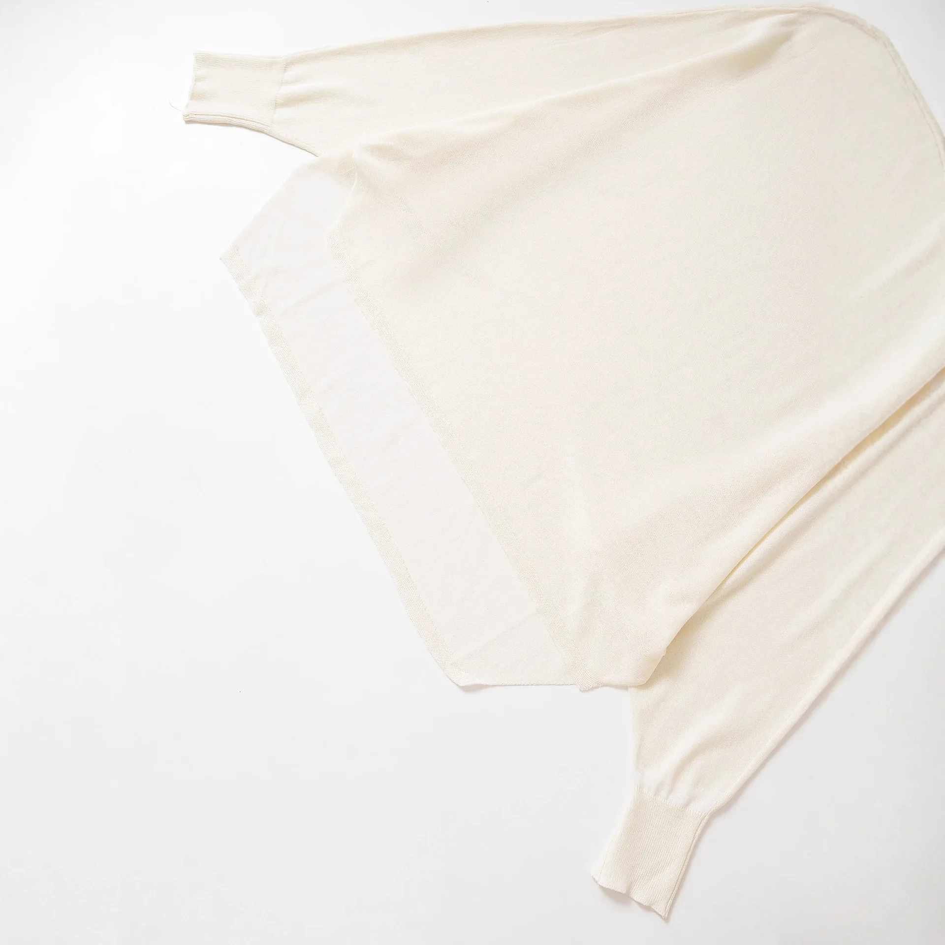 Pull Beige à manches longues et col rond pour femme, ample, en tricot, devant court, dos, Long, ourlet irrégulier, haut tendance, nouvelle collection 2025