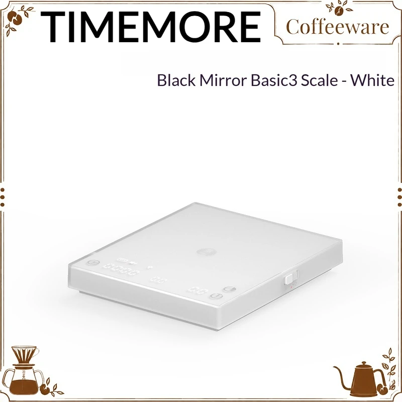 Timemore Black Mirror Basic3.0 Digital Coffee Scale Precision Weighing Timer For Espresso Pour Over Coffee Bean Home Barista