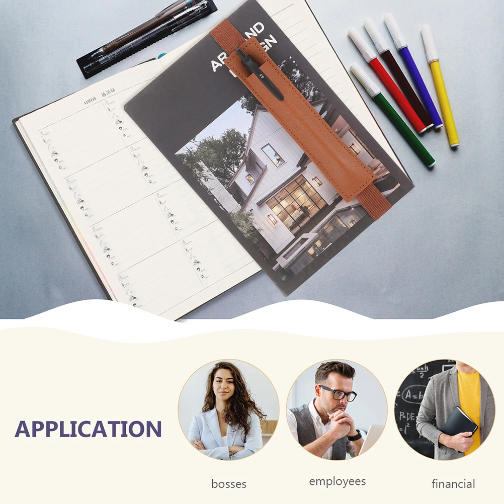 

8 Pcs Capacitor Pen Sleeve for Notebook Elastic Bands Organizer Desk Pencil Holder Holders Storage