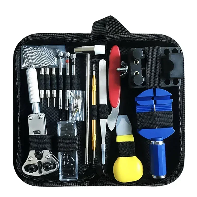 147-Piece Clock Maintenance Hardware Tools Watch Maintenance Open Back Cover Remove Strap Repair Kit