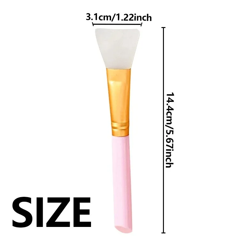 2/4/6PCS Black/White/Pink Silicone Facial Mask Brush Face Skin Care Tool Soft headed DIY Mud Film Brush Apply Face Beauty Tools