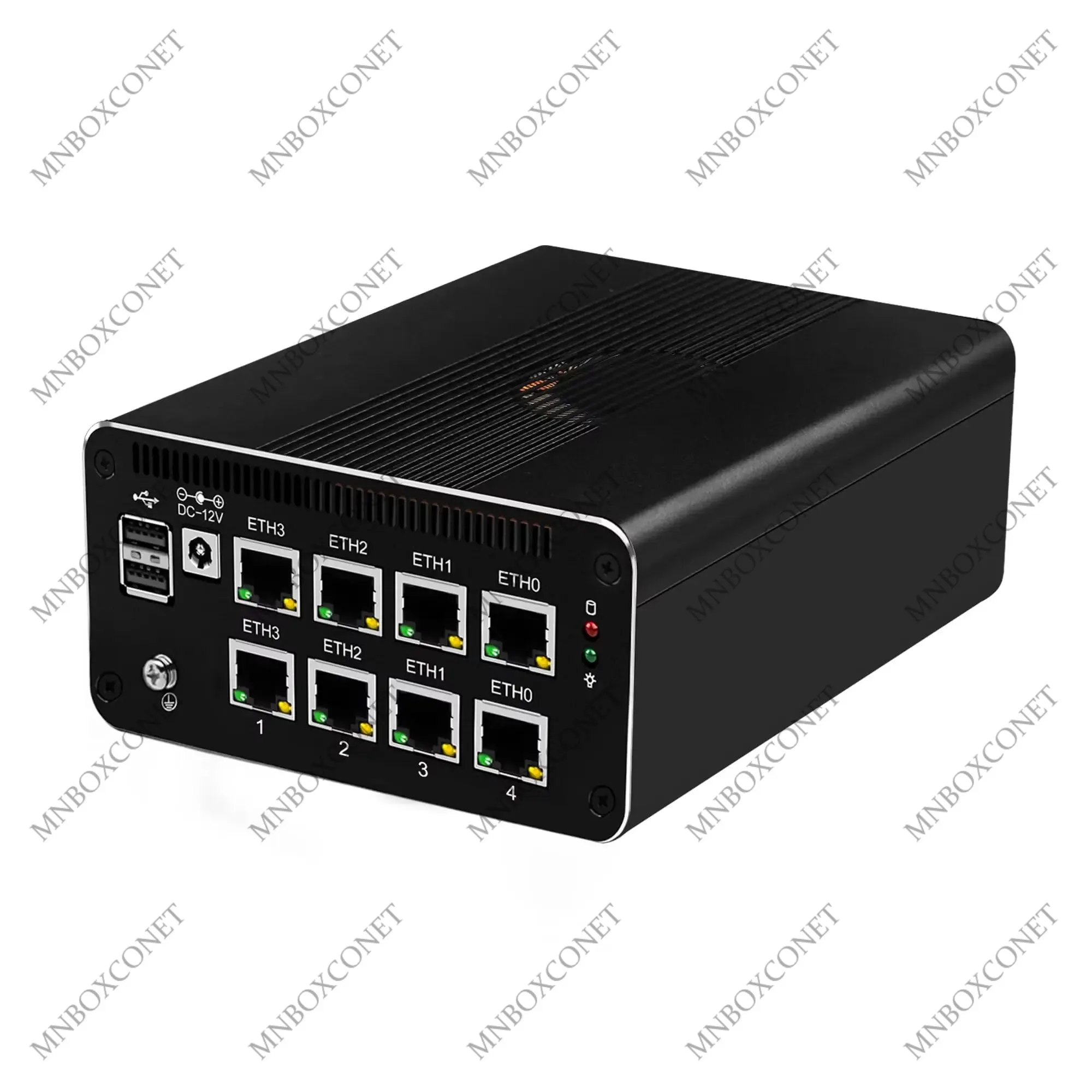 

MNBOXCONET Mini PC Computer Core i3 N305 (up to 3.8GHz), 8 Port I226V LAN, Firewall Appliance Hardware Micro Desktop